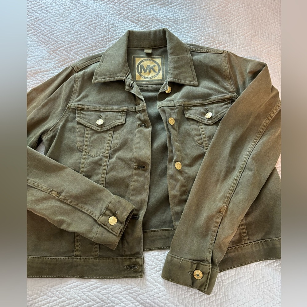 Michael Kors Khaki Denim Jacket